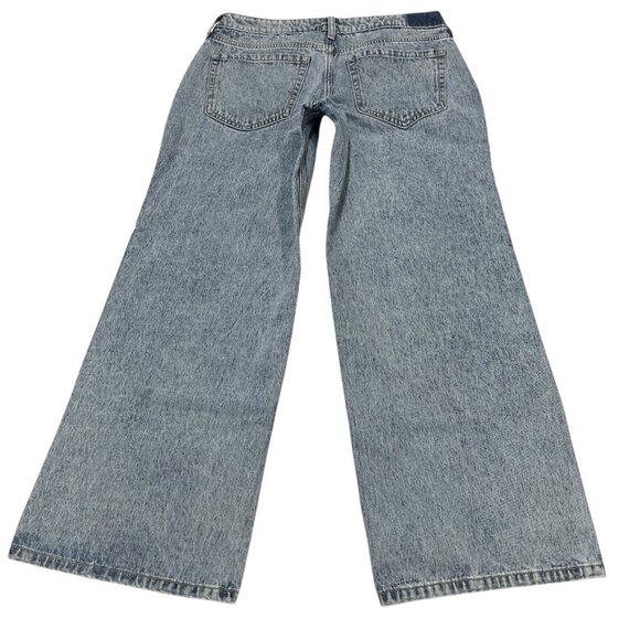 Hollister Y2K Jeans Womens 8P 29‎ Short Low Rise Baggy Vintage Wash Denim Skater - Picture 3 of 11